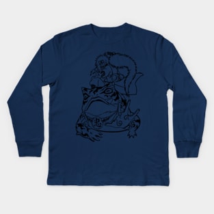 Jiraya on toad Naruto Kids Long Sleeve T-Shirt